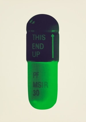 Damien Hirst - The Cure (Cream/Aubergine/Pea Green)