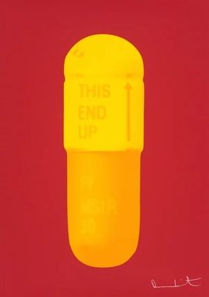 Damien Hirst - The Cure (Fire Red/Sun Yellow/Fire Orange)