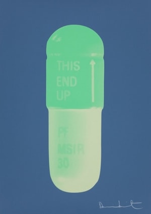 Damien Hirst - The Cure (Steel Blue/Acid Green/Apple Green)