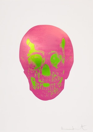 Damien Hirst - The Dead - Lime Green/Loganbery Pink