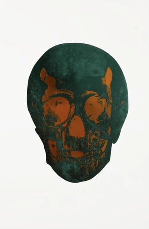 Damien Hirst - The Dead Racing Green/Island Copper Skull,