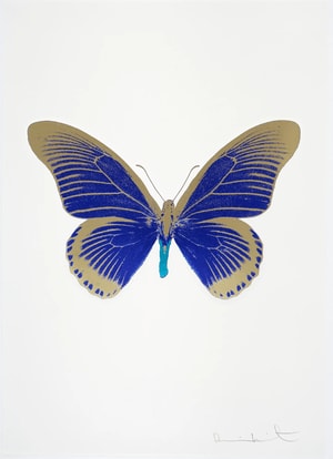 Damien Hirst - The Souls IV (Oriental Gold - Silver Gloss - Leaf Green)