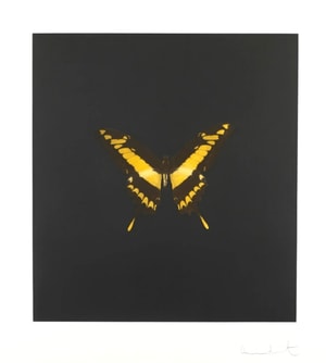 Damien Hirst - The Souls on Jacob's Ladder Take Their Flight (Small Yellow / Black Butterfly)