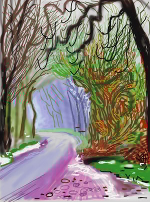 David Hockney - 1st of January, The Arrival of Spring in Woldgate, East Yorkshire