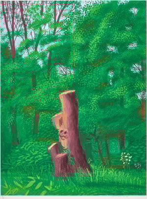 David Hockney - 22nd May, The Arrival of Spring in Woldgate