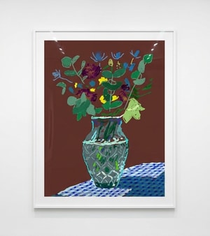 David Hockney - 25th of March, 2021, Flowers on the Table Edge