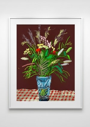 David Hockney - 27th February, Tall Flowers in a Tall Vase