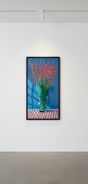 David Hockney - 27th July, Some Gladioli