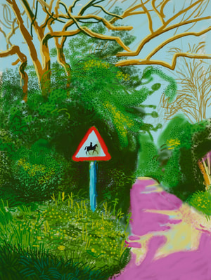 David Hockney - 5th May  The Arrival of Spring in Woldgate, East Yorkshire in 2011