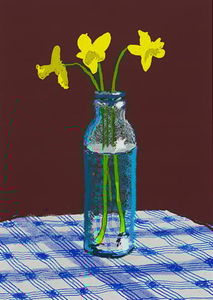 David Hockney - 7th April 2021, More Flowers on the Table