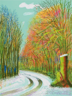 David Hockney - 8th of January, The Arrival of Spring in Woldgate, East Yorkshire