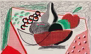David Hockney - Apples Pears & Grapes