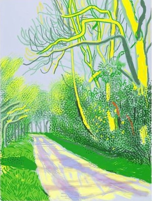 David Hockney - April 12th No. 2, The Arrival of Spring in Woldgate, East Yorkshire