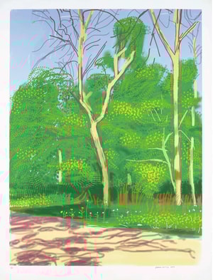 David Hockney - April 27th, The Arrival of Spring in Woldgate, East Yorkshire