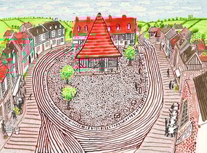 David Hockney - Beuvron-en-Auge Panorama