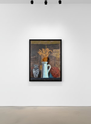 David Hockney - Glass Vase, Wheat and Jug