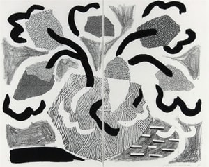 David Hockney - Grey Blooms