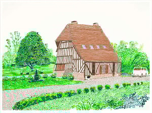 David Hockney - In Front of House Looking West