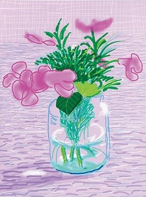David Hockney - iPad Drawing 329 (Lilac)