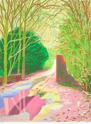 David Hockney - January 2nd, The Arrival of Spring in Woldgate, East Yorkshire