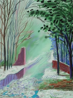 David Hockney - January 3rd, The Arrival of Spring in Woldgate, East Yorkshire