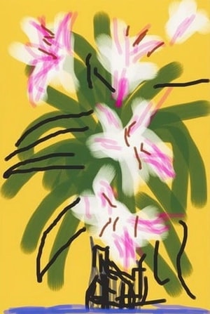 David Hockney - Lilies