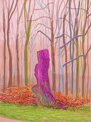 David Hockney - March 15th, The Arrival of Spring in Woldgate, East Yorkshire