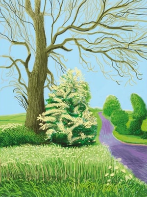 David Hockney - May 12, The Arrival of Spring in Woldgate, East Yorkshire
