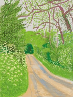 David Hockney - May 16, The Arrival of Spring in Woldgate, East Yorkshire