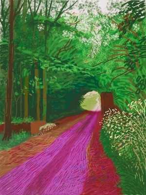 David Hockney - May 31 no. 1, The Arrival of Spring in Woldgate, East Yorkshire