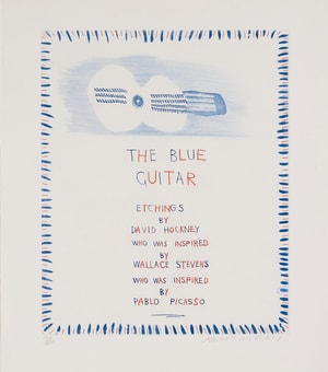 David Hockney - The Blue Guitar, Frontispiece