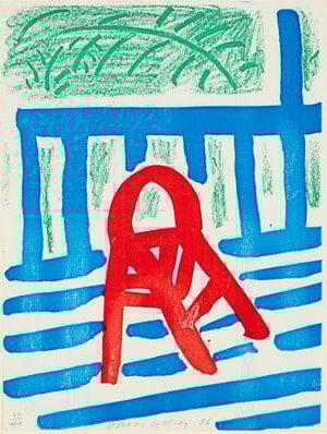 David Hockney - The Red Chair