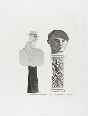 David Hockney - The Student, Homage to Picasso