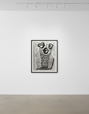 David Hockney - Three Black Flowers