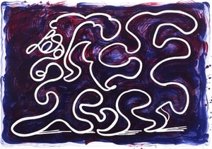 David Hockney - White Lines Dancing in Printing Ink