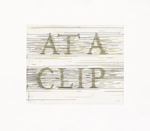 Ed Ruscha - At a Clip