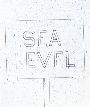 Ed Ruscha - Sign in Rain Storm