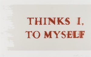Ed Ruscha - Thinks I, To Myself