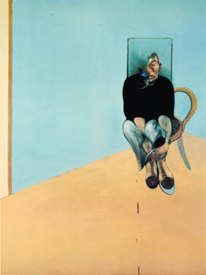 Francis Bacon - Study for Self Portrait , after Study for Self Portrait 1982