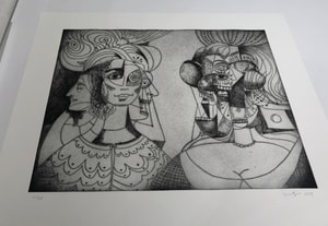 George Condo - Renaissance Musicians