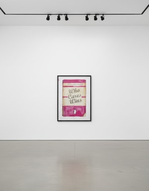 Harland Miller - Who Cares Wins (Pink) from Artists with Liberty, Save Our Human Rights Act