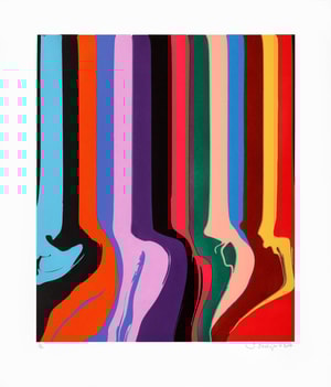 Ian Davenport - De-da-de (Black)