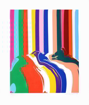 Ian Davenport - Tra-la-la (White)