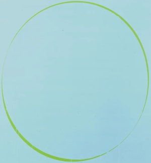 Ian Davenport - Turquoise, Green, Turquoise