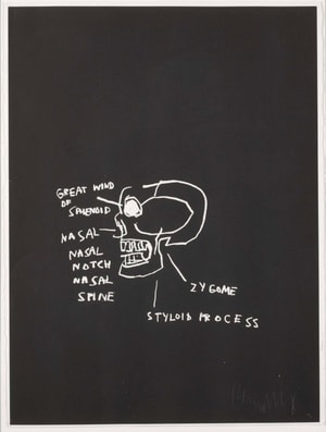 Jean-Michel Basquiat - Great Wind of Sphenoid, from Anatomy
