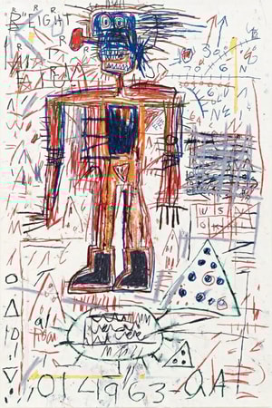 Jean-Michel Basquiat - Untitled 2, from The Figure Portfolio
