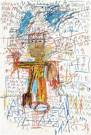 Jean-Michel Basquiat - Untitled 4, from The Figure Portfolio
