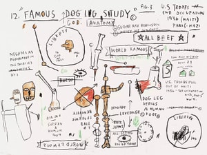 Jean-Michel Basquiat - Untitled (Dog Leg Study)