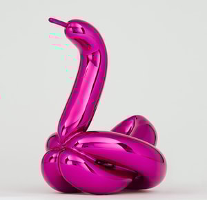 Jeff Koons - Balloon Swan (Magenta)