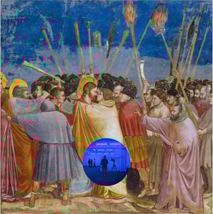 Jeff Koons - Gazing Ball (Giotto The Kiss of Judas)